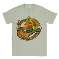 Matcha western hat with sunflowers and rope Classic Tee - Artiststas