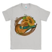 Moon Dust western hat with sunflowers and rope Classic Tee - Artiststas