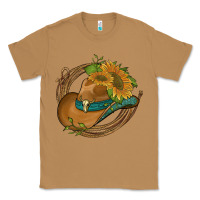Toasted Coconut western hat with sunflowers and rope Classic Tee - Artiststas