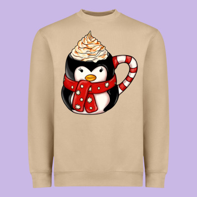Coffee Cups Animal Heavyweight Sweatshirt Designed By Cowhidedigitalart
