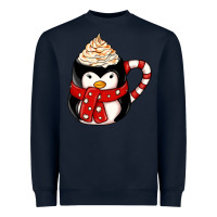 Navy coffee cups animal Heavyweight Sweatshirt - CowhideDigitalArt