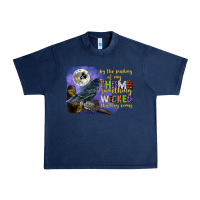 Navy something wicked this way comes Urban Heavy Tee - CowGirlArtShop