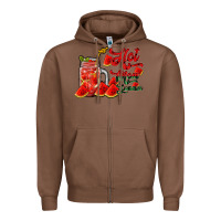 Chestnut hot mom summer watermelon Zipper Hoodie - RacoonDesign