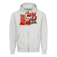 Dove Grey hot mom summer watermelon Zipper Hoodie - RacoonDesign