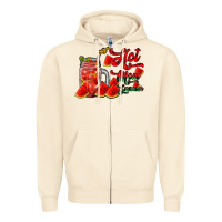 Sandshell hot mom summer watermelon Zipper Hoodie - RacoonDesign