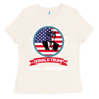 Bone DONALD TRUMP 2016 WE SHALL OVERCOMB Ladies Tee - Bettercallsaul