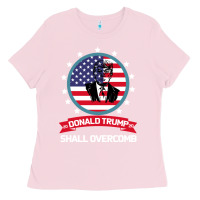 Bubblegum Pink DONALD TRUMP 2016 WE SHALL OVERCOMB Ladies Tee - Bettercallsaul