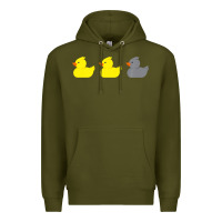 Army Green Duck Duck Grey Duck Funny Minnesota Premium Premium Hoodie - trangStudio