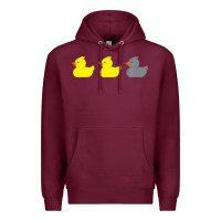 Burgundy Duck Duck Grey Duck Funny Minnesota Premium Premium Hoodie - trangStudio