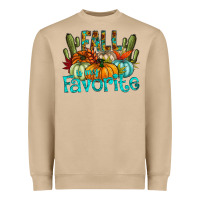 Mushroom fall pumpkin art Heavyweight Sweatshirt - CowhideDigitalArt