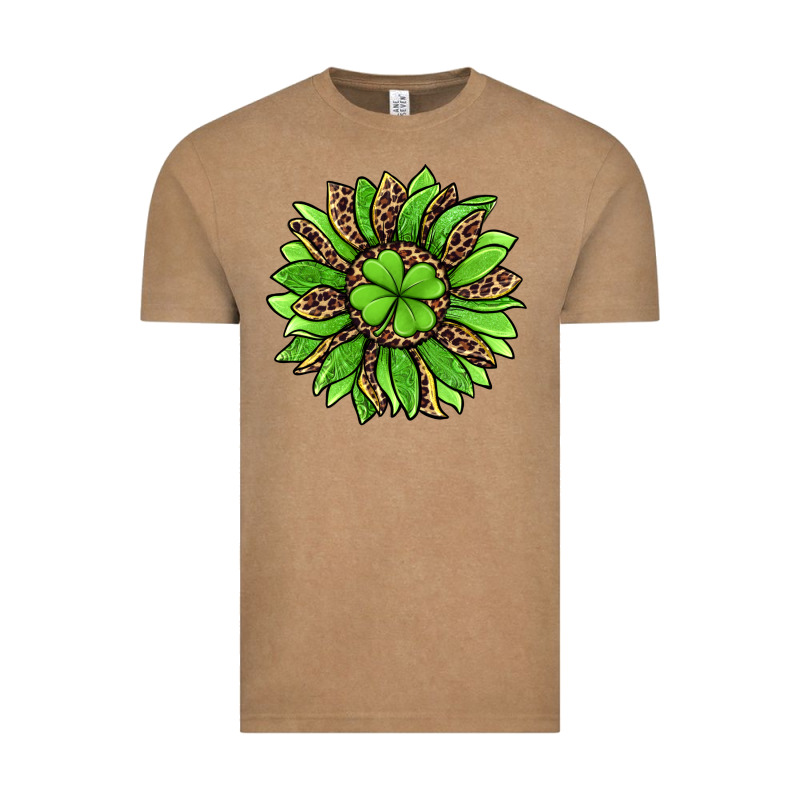 Lucky Leopard St Patricks Sunflower Vintage Tee by Jasminsmagicworld | Teevron
