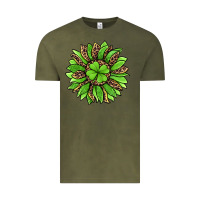Vintage Olive lucky leopard st patricks sunflower Vintage Tee - Jasminsmagicworld