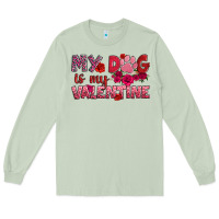 Matcha my dog is my valentine Long Sleeve Tee - OliviaCreatesArt