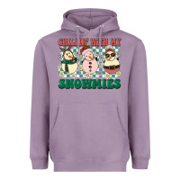 Lavender Chillin with my Snowmies Heavyweight Hoodie - BarkalooDesign