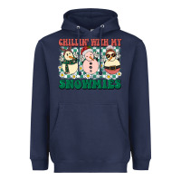 Navy Chillin with my Snowmies Heavyweight Hoodie - BarkalooDesign