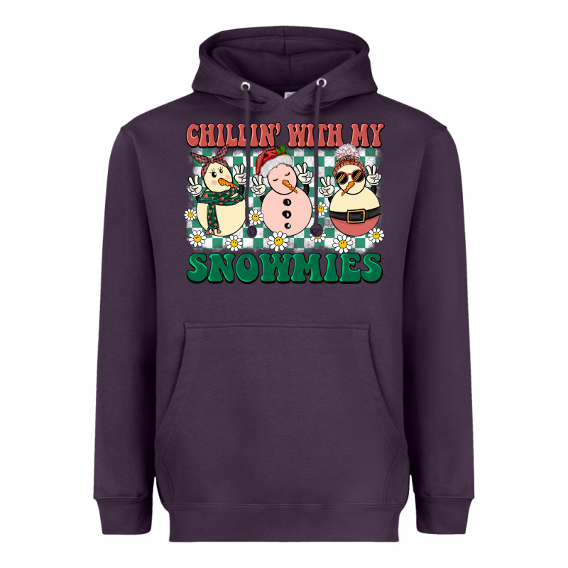 Chillin With My Snowmies Heavyweight Hoodie by BarkalooDesign | Teevron
