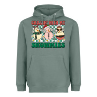 Sage Chillin with my Snowmies Heavyweight Hoodie - BarkalooDesign
