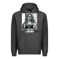 Charcoal Heather Sheri moon zombie baby firefly the devils rejects art print mugshot de Premium Hoodie - trangStudio