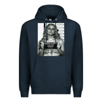 Navy Sheri moon zombie baby firefly the devils rejects art print mugshot de Premium Hoodie - trangStudio
