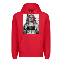 Red Sheri moon zombie baby firefly the devils rejects art print mugshot de Premium Hoodie - trangStudio