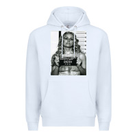 White Sheri moon zombie baby firefly the devils rejects art print mugshot de Premium Hoodie - trangStudio