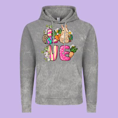 Love Easter Day Vintage Hoodie Designed By Howdyjamesfarm