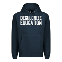Navy Decolonize Education History Teacher Educator Gift Premium Hoodie - trangStudio