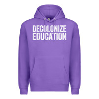Purple Decolonize Education History Teacher Educator Gift Premium Hoodie - trangStudio