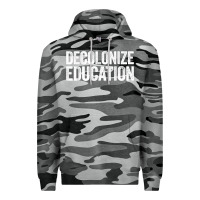 Slate Camo Decolonize Education History Teacher Educator Gift Premium Hoodie - trangStudio