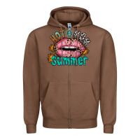 Chestnut hot mom summer Zipper Hoodie - RacoonDesign