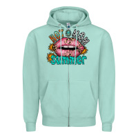Seafoam hot mom summer Zipper Hoodie - RacoonDesign