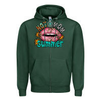 Sports Green hot mom summer Zipper Hoodie - RacoonDesign