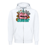 White hot mom summer Zipper Hoodie - RacoonDesign