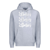 Heather Grey Retro Three England Lions Vintage Souvenir Premium Hoodie - trangStudio