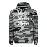 Slate Camo Retro Three England Lions Vintage Souvenir Premium Hoodie - trangStudio