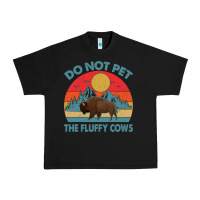 Black Do Not Pet The Fluffy Cows Vintage Urban Heavy Tee - trangStudio