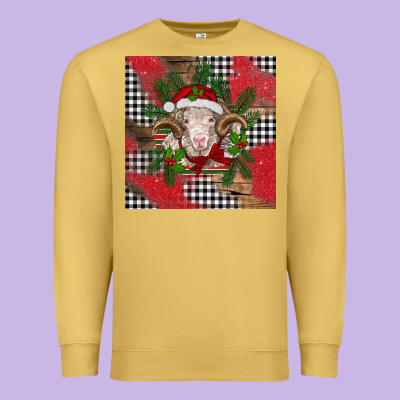 Christmas Merino Premium Sweatshirt Designed By Barkaloodesign