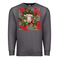 Charcoal Heather Christmas merino Premium Sweatshirt - BarkalooDesign