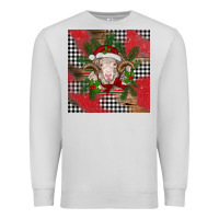 Dove Grey Christmas merino Premium Sweatshirt - BarkalooDesign