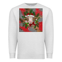 Oatmeal Heather Christmas merino Premium Sweatshirt - BarkalooDesign