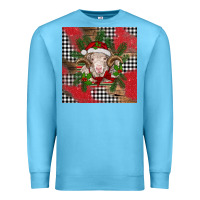 Ocean Blue Christmas merino Premium Sweatshirt - BarkalooDesign