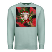 Seafoam Christmas merino Premium Sweatshirt - BarkalooDesign