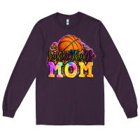 Plum basketball mom Long Sleeve Tee - OliviaCreatesArt