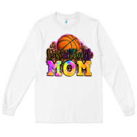 White basketball mom Long Sleeve Tee - OliviaCreatesArt
