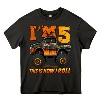 Asphalt i'm five this is how i roll monster truck birthday Heavy Core Tee - Jasminsmagicworld