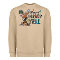Mushroom Happy Easter Y'all Heavyweight Sweatshirt - CowhideDigitalArt
