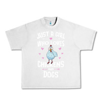 Lunar Rock Just A Girl Who Loves Chickens And Dogs Gift Women Urban Heavy Tee - trangStudio