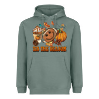Sage tis the season football Heavyweight Hoodie - BarkalooDesign
