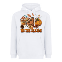 White tis the season football Heavyweight Hoodie - BarkalooDesign