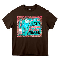 Chocolate Brown 100 nursing student tears mousepad Heavy Core Tee - BarkalooDesign